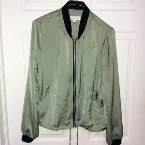 Cloud Chaser Army Green Bomber Jacket Sz Large